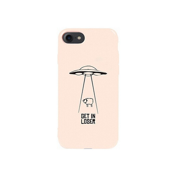 

Чехол-накладка TOTO Pure TPU 2mm Print Case Apple iPhone 7/8 #70 Get Loser Sand pink'