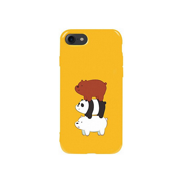 

Чехол-накладка TOTO Pure TPU 2mm Print Case Apple iPhone 7/8 #13 Bears Yellow'