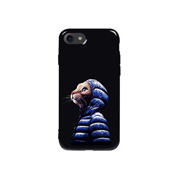 

Чехол-накладка TOTO Pure TPU 2mm Print Case Apple iPhone 7/8 #76 Catcoat Black'
