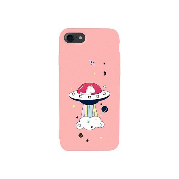 

Чехол-накладка TOTO Matt TPU 2mm Print Case Apple iPhone 7/8 #17 Ufo Pink'