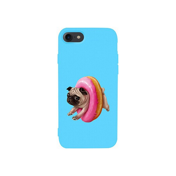 

Чехол-накладка TOTO Matt TPU 2mm Print Case Apple iPhone 7/8 #34 Dog Donat Sky Blue'