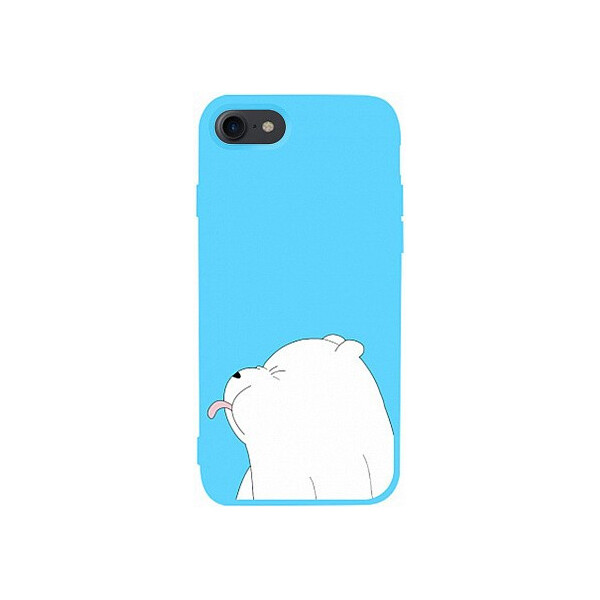

Чехол-накладка TOTO Matt TPU 2mm Print Case Apple iPhone 7/8 #57 Bear Tongue Sky Blue'
