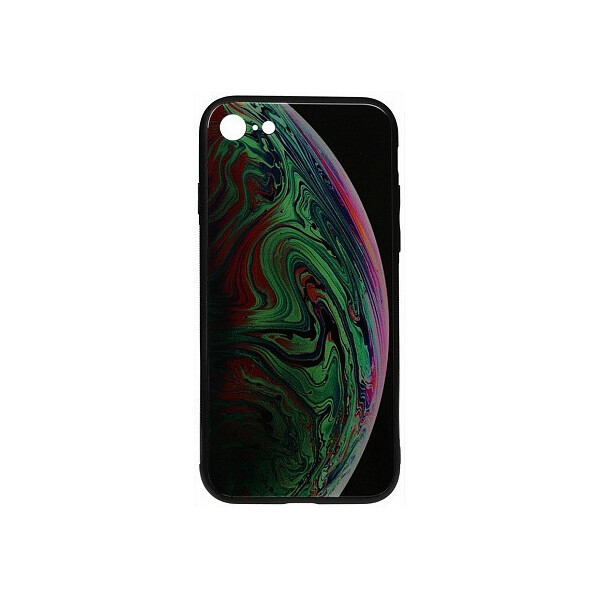 

Чехол-накладка TOTO Print Glass Space Case Apple iPhone 7/8 Green'