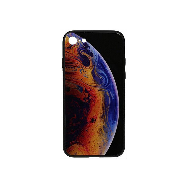 

Чехол-накладка TOTO Print Glass Space Case Apple iPhone 7/8 Violet'