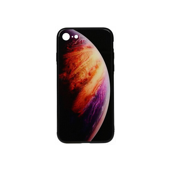 

Чехол-накладка TOTO Print Glass Space Case Apple iPhone 7/8 Lilac'
