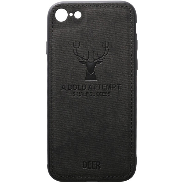 

Чехол-накладка TOTO Deer Shell With Leather Effect Case Apple iPhone 7/8 Black
