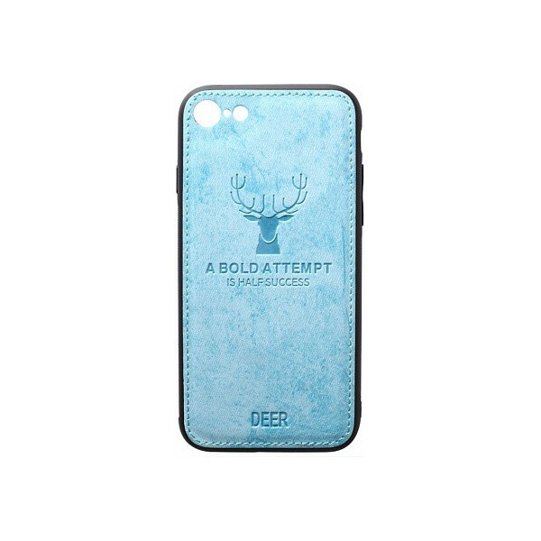 

Чехол-накладка TOTO Deer Shell With Leather Effect Case Apple iPhone 7/8 Blue'