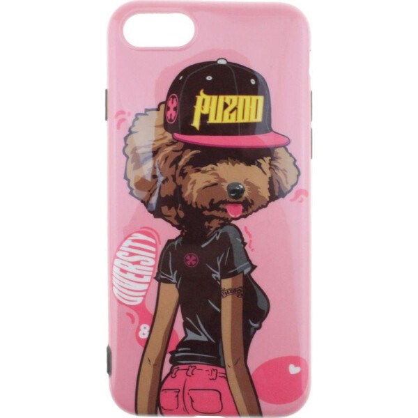 

Чехол-накладка PUZOO TPU Glossy Surface IMD Hip Hop iPhone 7/8 DJ Teddy Pink