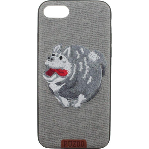 

Чехол-накладка PUZOO TPU+TPU with stitchwork craft Ballon Dog iPhone 7/8 Gray