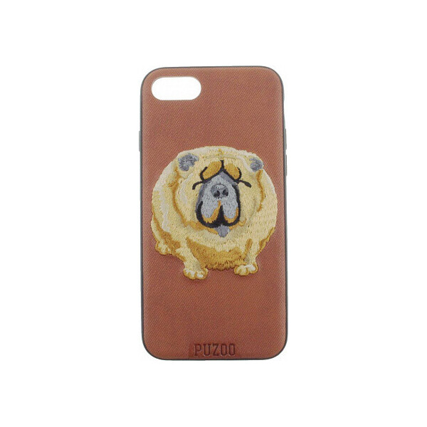 

Чехол-накладка PUZOO TPU+TPU with stitchwork craft Ballon Dog iPhone 7/8 Brown'