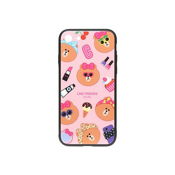 

Чехол-накладка TOTO Cartoon Print Glass Case Apple iPhone 7/8 Line friends Linc'