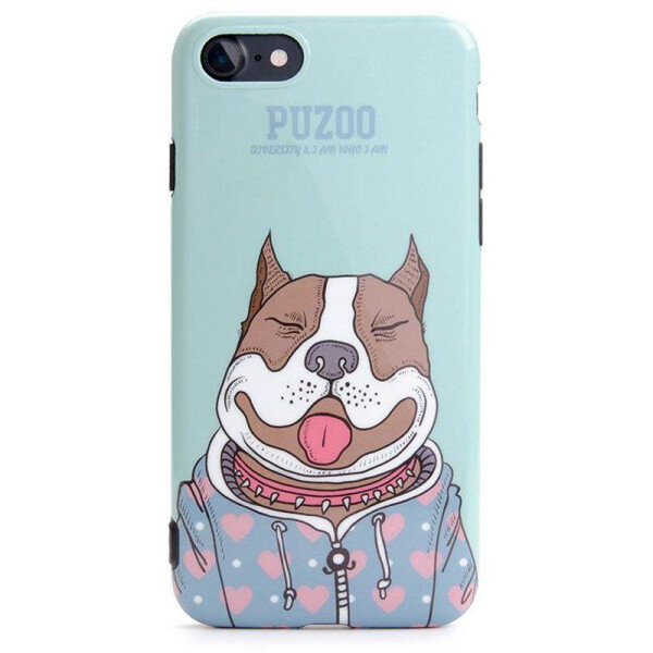 

Чехол-накладка PUZOO Artdog Phone iPhone 7/8 Green Baby