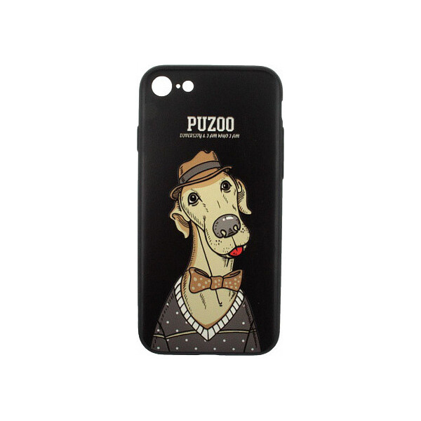 

Чехол-накладка PUZOO Artdog Phone iPhone 7/8 Black Bean'