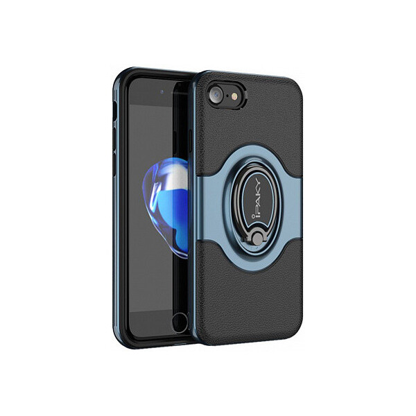 

Чехол-накладка Ipaky PC Bumper Soft case with 360 finger ring holder iPhone 7 Blue'