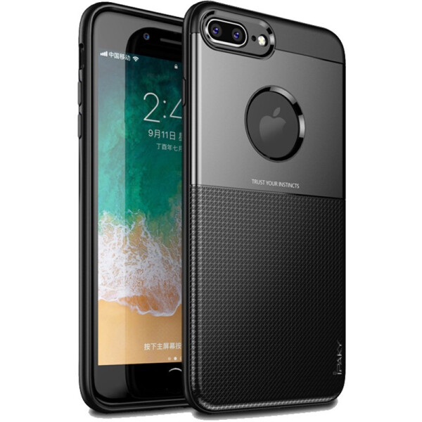 

Чехол-накладка Ipaky Shield Series/Elegant Grid Design TPU Hybrid Case Apple iPhone 7 Plus/8 Plus Black