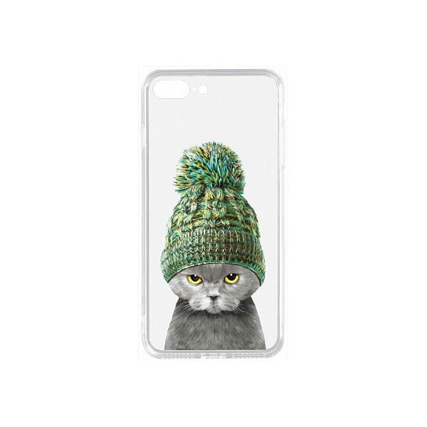 

Чехол-накладка TOTO Acrylic+TPU Print Case Apple iPhone 7 Plus/8 Plus #7 Cat In Hat Transparent'