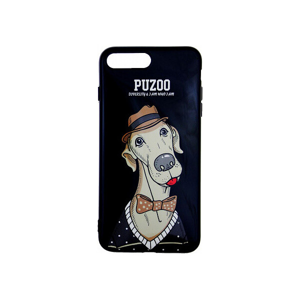 

Чехол-накладка PUZOO TPU Glossy Shiny Powder Art dog iPhone 7 Plus/8 Plus Black Bean'