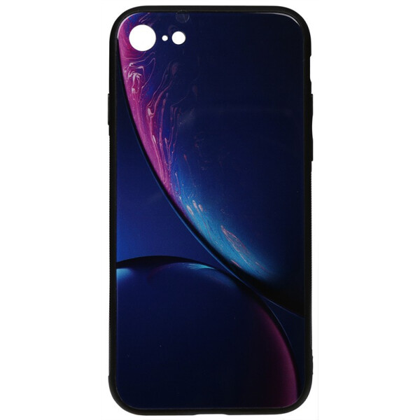 

Чехол-накладка TOTO Print Glass Space Case Apple iPhone 7/8 Blue