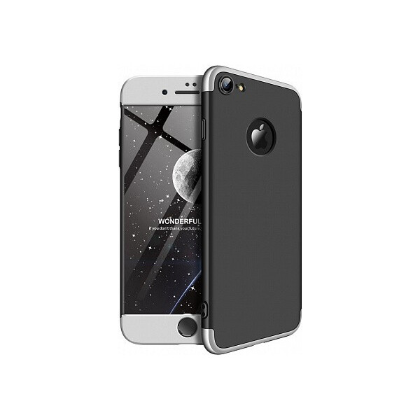 

Чехол-накладка GKK 3 in 1 Hard PC Case Apple iPhone 7/8 Silver/Black'