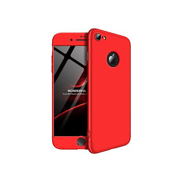 

Чехол-накладка GKK 3 in 1 Hard PC Case Apple iPhone 7/8 Red'