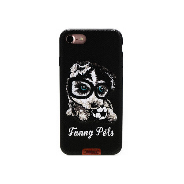 

Чехол-накладка Remax Funny Pets Series Case Apple iPhone 7 Black'