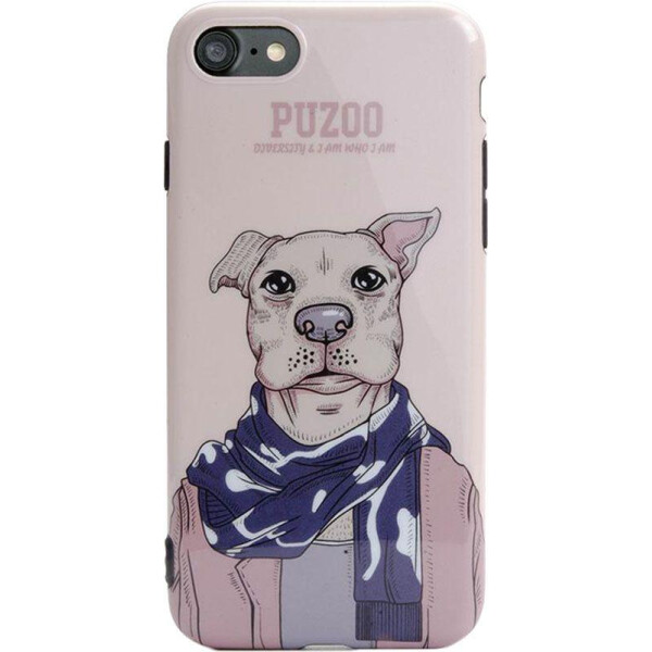 

Чехол-накладка PUZOO TPU Glossy Shiny Powder Art dog iPhone 7/8 Brown Aboo