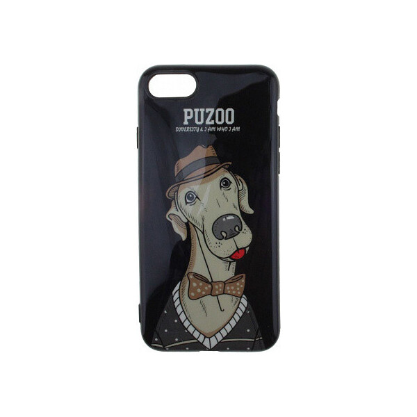 

Чехол-накладка PUZOO TPU Glossy Shiny Powder Art dog iPhone 7/8 Black Bean'