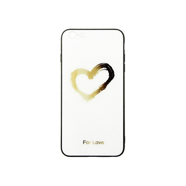 

Чехол-накладка TOTO Glass Fashionable Case Apple iPhone 6 Plus/6S Plus Heart on White'