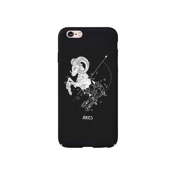 

Чехол-накладка TOTO Full PC Print Case Apple iPhone 6/6S #168_Aries Black'