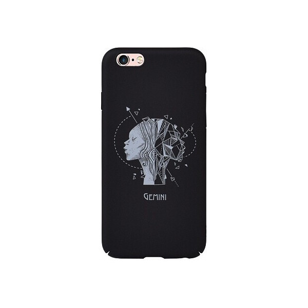 

Чехол-накладка TOTO Full PC Print Case Apple iPhone 6/6S #162_Gemini Black'