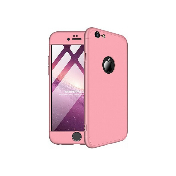 

Чехол-накладка GKK 3 in 1 Hard PC Case Apple iPhone 6/6s Rose Gold'