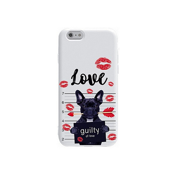 

Чехол-накладка TOTO Pure TPU 2mm Print Case Apple iPhone 6/6s #39 Dog Kiss White'