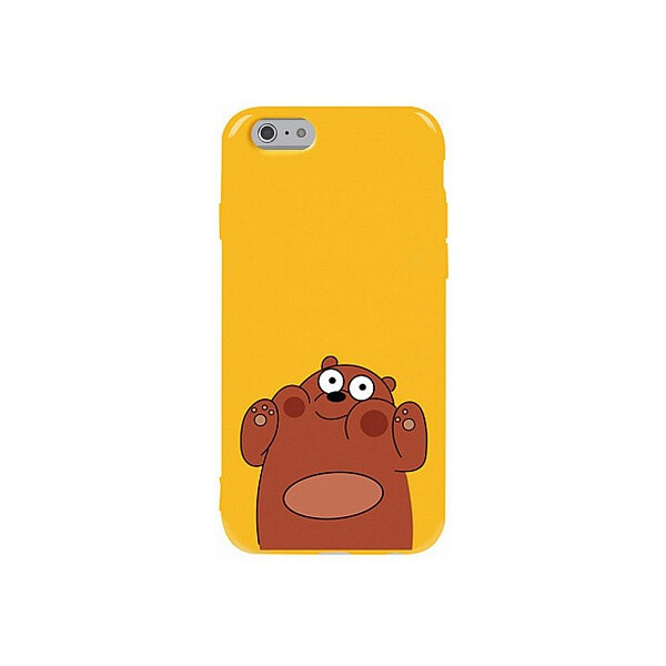 

Чехол-накладка TOTO Pure TPU 2mm Print Case Apple iPhone 6/6s #56 Bear Ups Yellow'