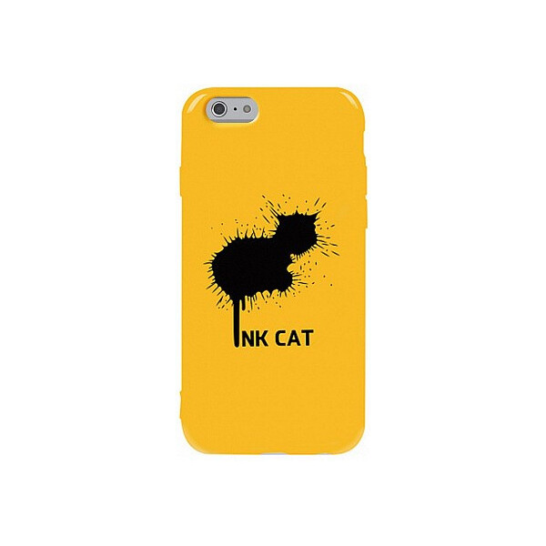 

Чехол-накладка TOTO Pure TPU 2mm Print Case Apple iPhone 6/6s #48 Inkcat Yellow'