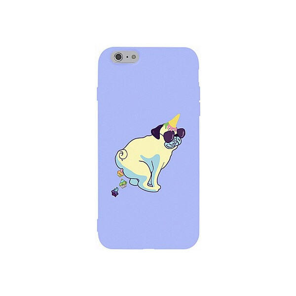 

Чехол-накладка TOTO Matt TPU 2mm Print Case Apple iPhone 6/6s #77 Kakedog Light Purple'