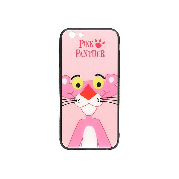 

Чехол-накладка TOTO Cartoon Print Glass Case Apple iPhone 6/6s Pink Panther'