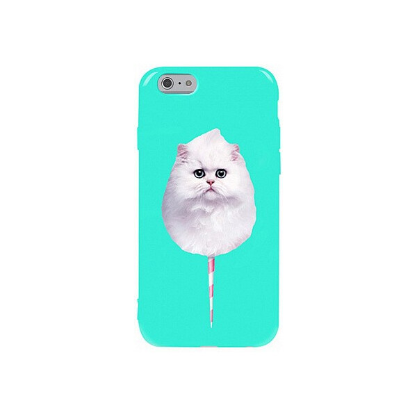 

Чехол-накладка TOTO Pure TPU 2mm Print Case Apple iPhone 6/6s #9 Cat Candy Mint'