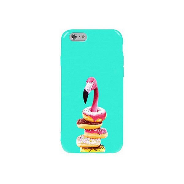 

Чехол-накладка TOTO Pure TPU 2mm Print Case Apple iPhone 6/6s #35 Flamingo Donats Mint'