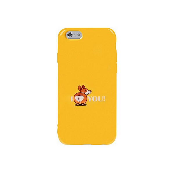

Чехол-накладка TOTO Pure TPU 2mm Print Case Apple iPhone 6/6s #68 Korgias Yellow'
