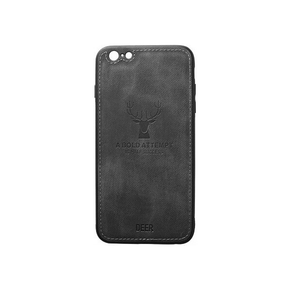 

Чехол-накладка TOTO Deer Shell With Leather Effect Case Apple iPhone 6/6s Black'
