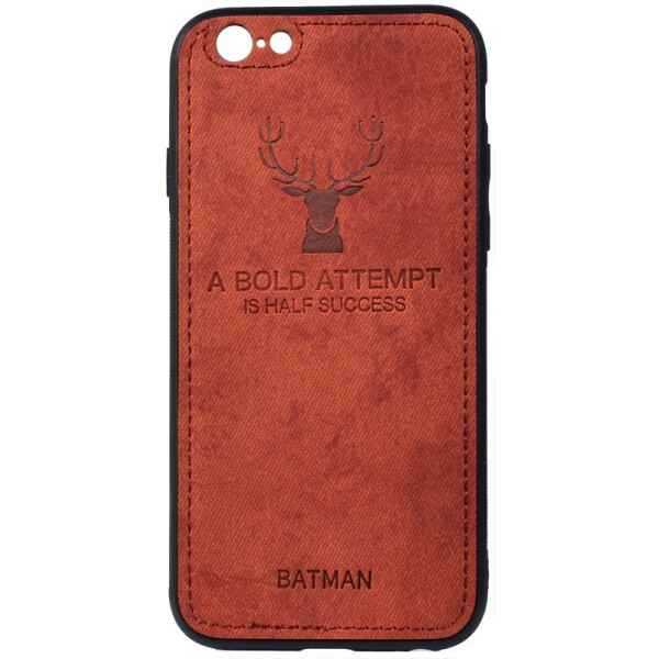 

Чехол-накладка TOTO Deer Shell With Leather Effect Case Apple iPhone 6 Plus/6s Plus Brown