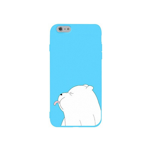 

Чехол-накладка TOTO Matt TPU 2mm Print Case Apple iPhone 6/6s #57 Bear Tongue Sky Blue'