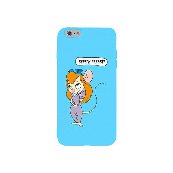 

Чехол-накладка TOTO Matt TPU 2mm Print Case Apple iPhone 6/6s #72 Rezba Sky Blue'