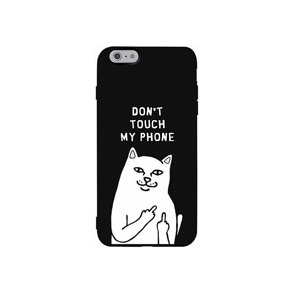 

Чехол-накладка TOTO Matt TPU 2mm Print Case Apple iPhone 6/6s #58 Cat Dontouch Black'