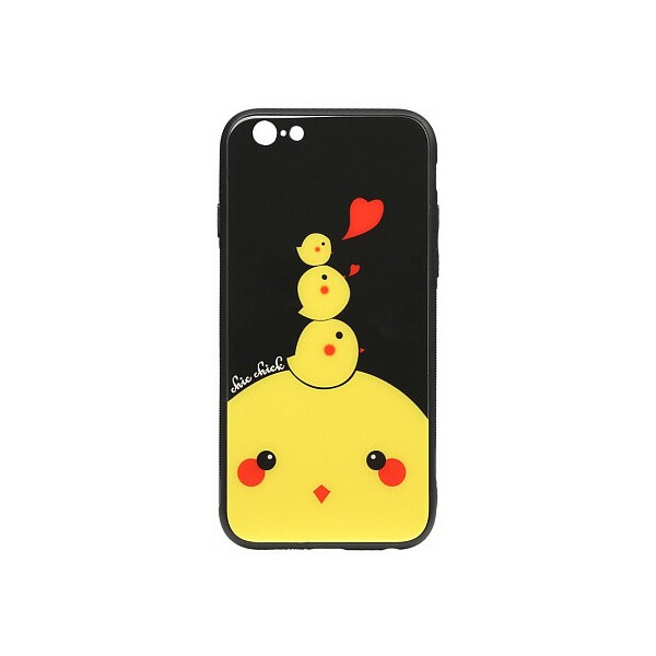 

Чехол-накладка TOTO Cartoon Print Glass Case Apple iPhone 6/6s Chicken Chick'