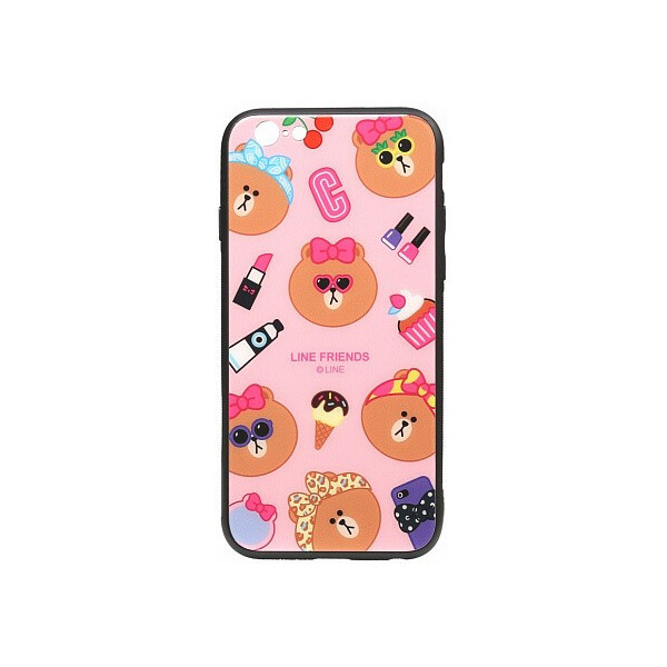 

Чехол-накладка TOTO Cartoon Print Glass Case Apple iPhone 6/6s Line friends Linc'