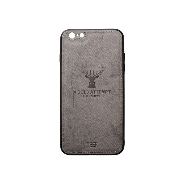 

Чехол-накладка TOTO Deer Shell With Leather Effect Case Apple iPhone 6/6s Gray'