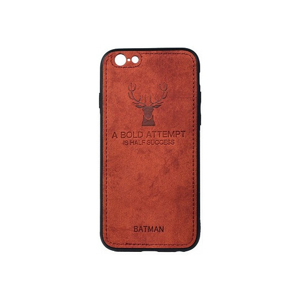 

Чехол-накладка TOTO Deer Shell With Leather Effect Case Apple iPhone 6/6s Brown'