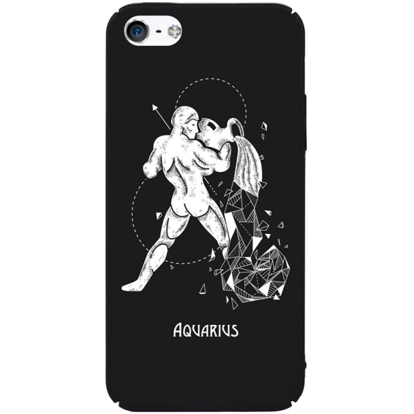 

Чехол-накладка TOTO Full PC Print Case Apple iPhone SE/5s/5 #164_Aquarius Black