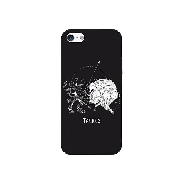 

Чехол-накладка TOTO Full PC Print Case Apple iPhone SE/5s/5 #172_Taurus Black'